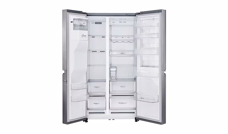 براد إل جي (LG) سايد باي سايد لون فضي